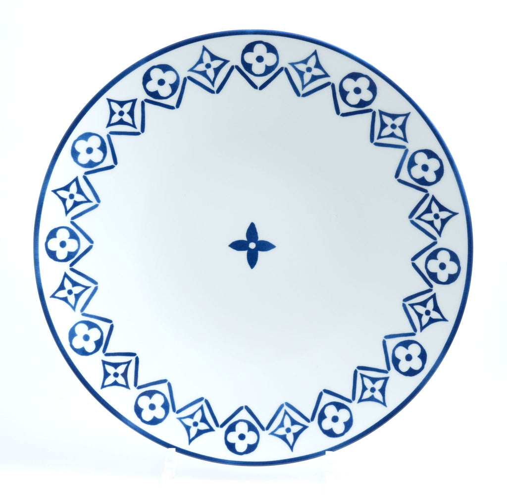 Louis Vuitton Dinner Plate 27 cm porcelain Monogram flower blue 10.6”