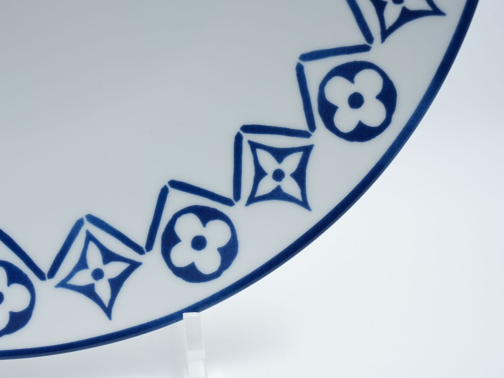 Louis Vuitton Dinner Plate 27 cm porcelain Monogram flower blue 10.6”