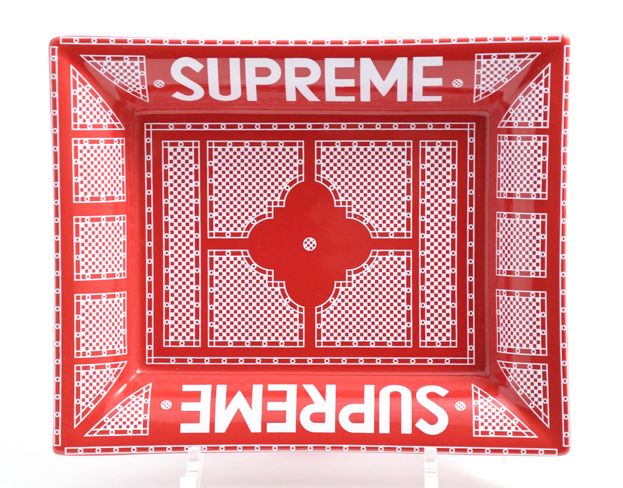 SUPREME Hermes Ceramic Change tray red Ashtray plate Vide poche