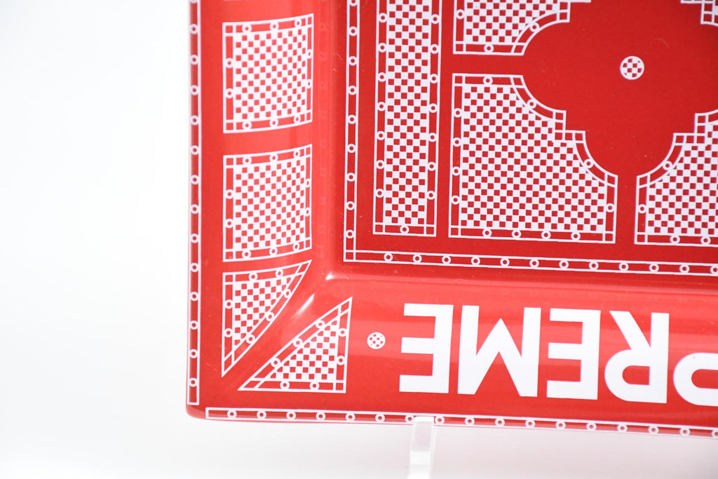 SUPREME Hermes Ceramic Change tray red Ashtray plate Vide poche
