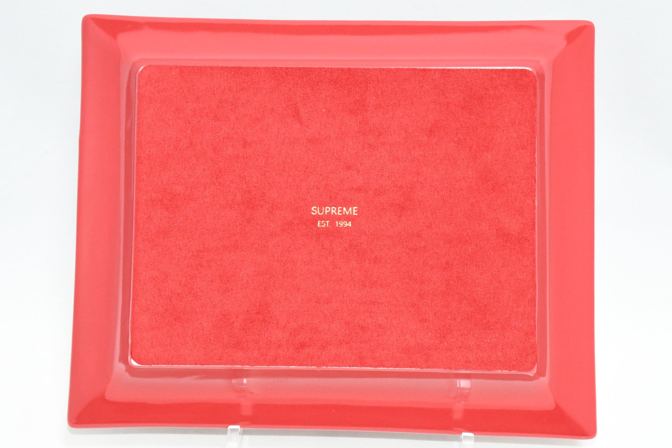 SUPREME Hermes Ceramic Change tray red Ashtray plate dinnerware