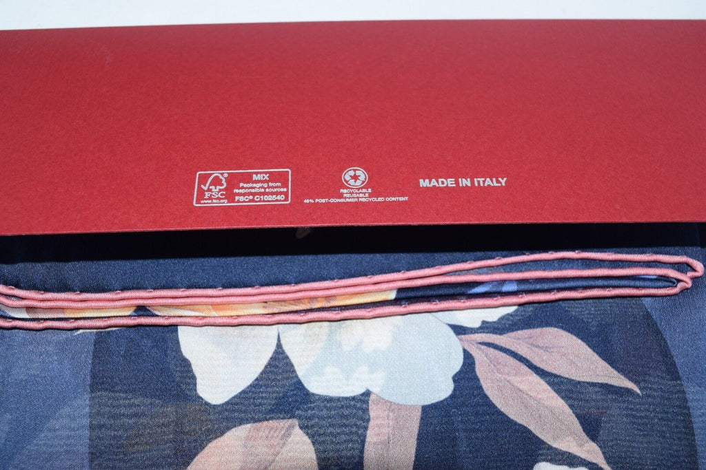 Salvatore Ferragamo Scarf Gancini Floral Silk 160 x 45 cm Flower NEW RAMA10