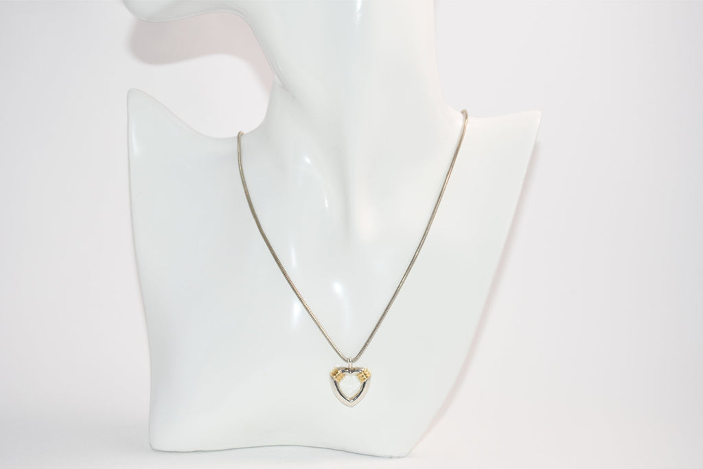 Tiffany & Co. Necklace Silver Gold Heart pendant APL173