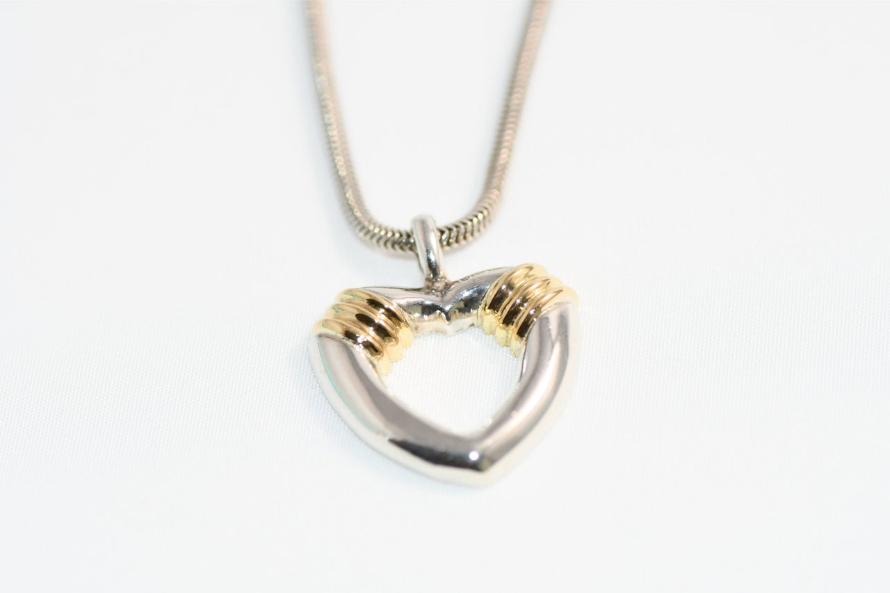 Tiffany & Co. Necklace Silver Gold Heart pendant APL173