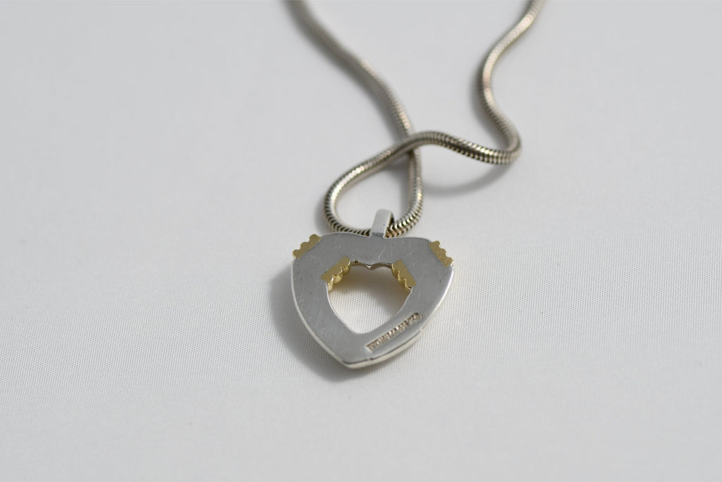 Tiffany & Co. Necklace Silver Gold Heart pendant APL173