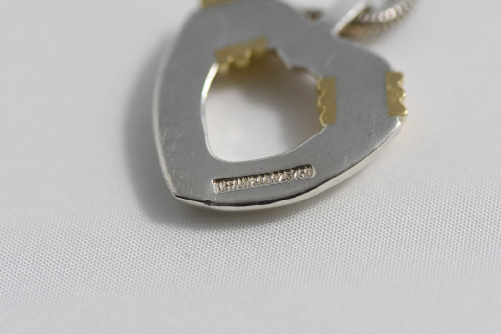 Tiffany & Co. Necklace Silver Gold Heart pendant APL173