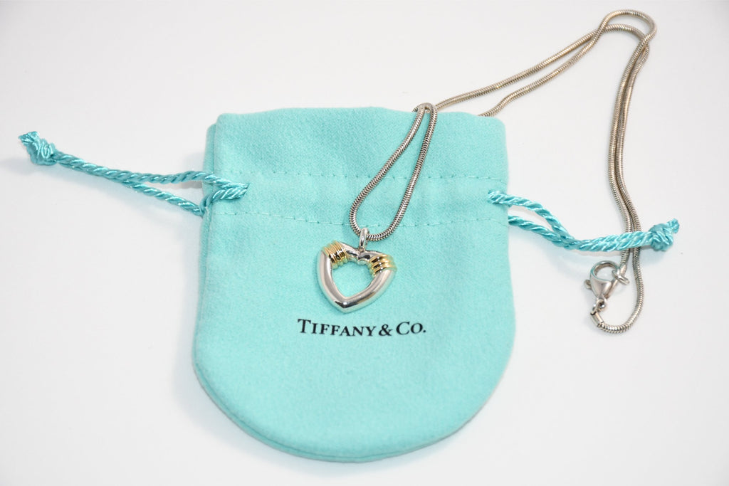 Tiffany & Co. Necklace Silver Gold Heart pendant APL173