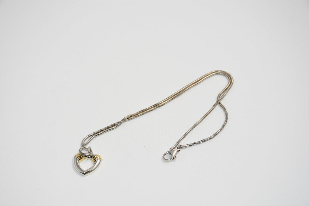 Tiffany & Co. Necklace Silver Gold Heart pendant APL173