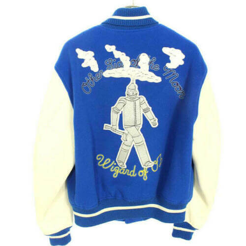 Louis Vuitton Virgil Abloh Wizard of Oz Varsity Jacket Blue Size 50