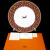 Hermes Cheval d'Orient Dinner Plate 26 cm porcelain horse brown dinnerware 10