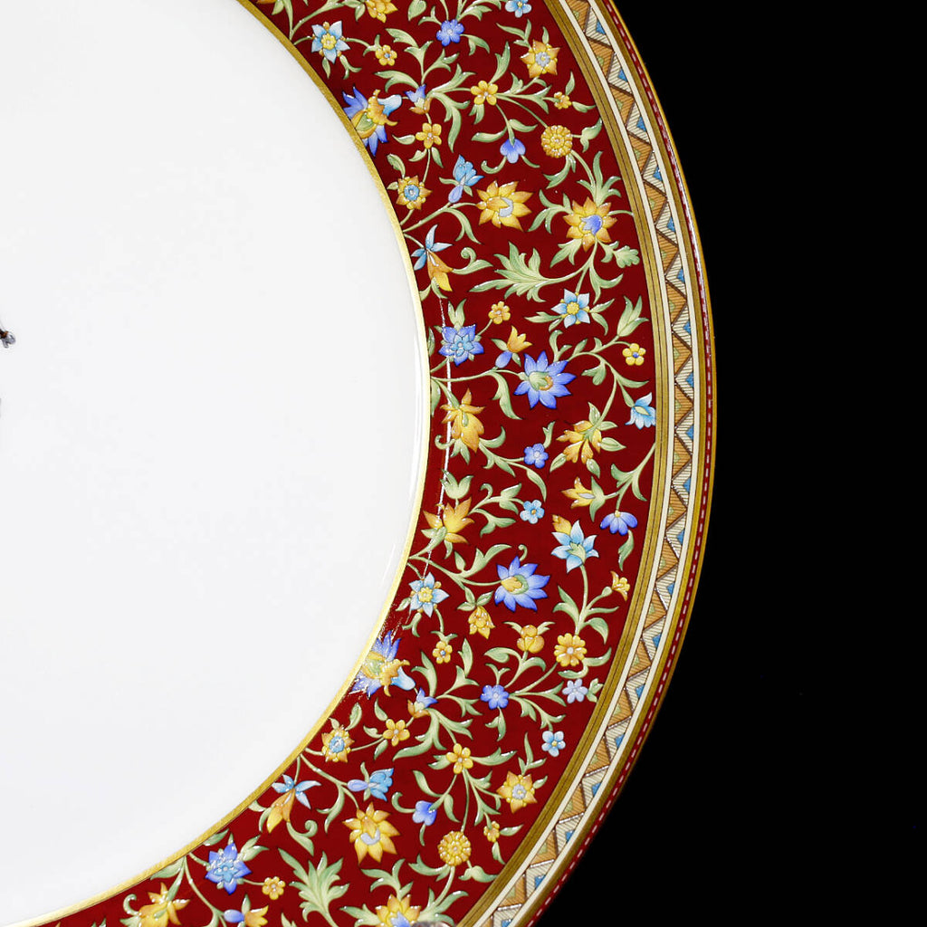 Hermes Cheval d'Orient Dinner Plate 26 cm porcelain horse brown dinnerware 10