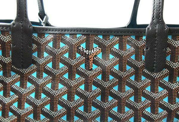 GOYARD Saint Louis Claire Voie Bag PM and Pouch Turquoise Blue Tote