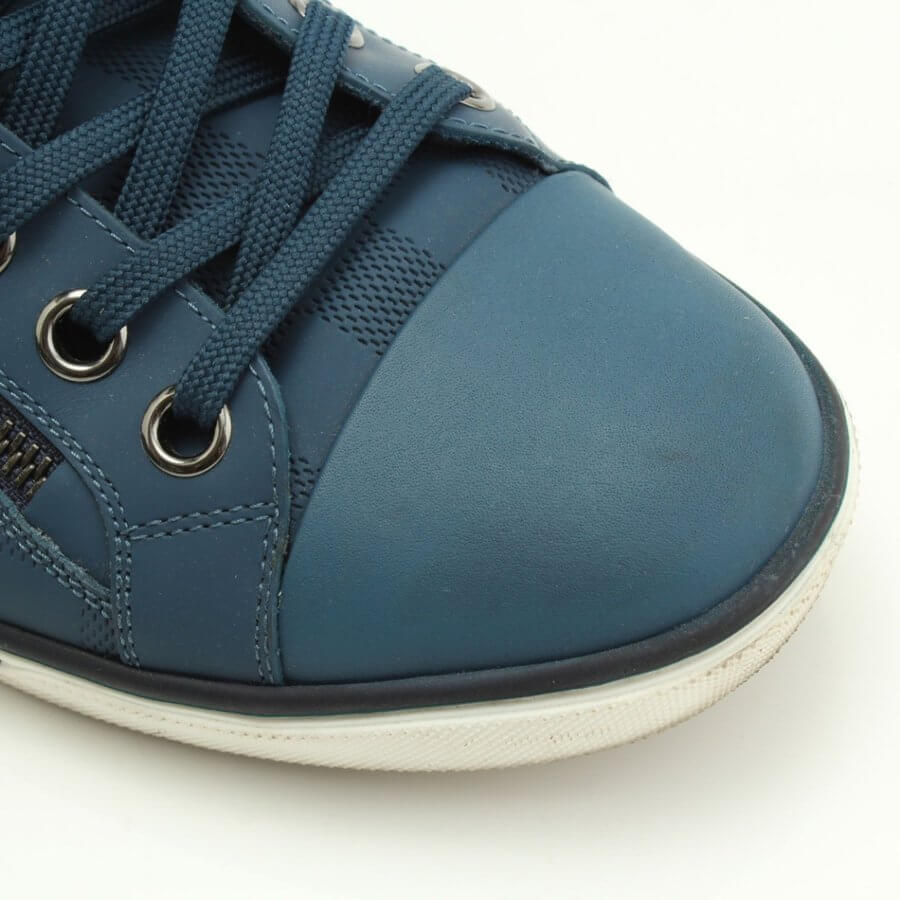Vuitton Men's Sneaker Zip Line Blue Shoes Size 5 (24.5 cm) art Japan Export