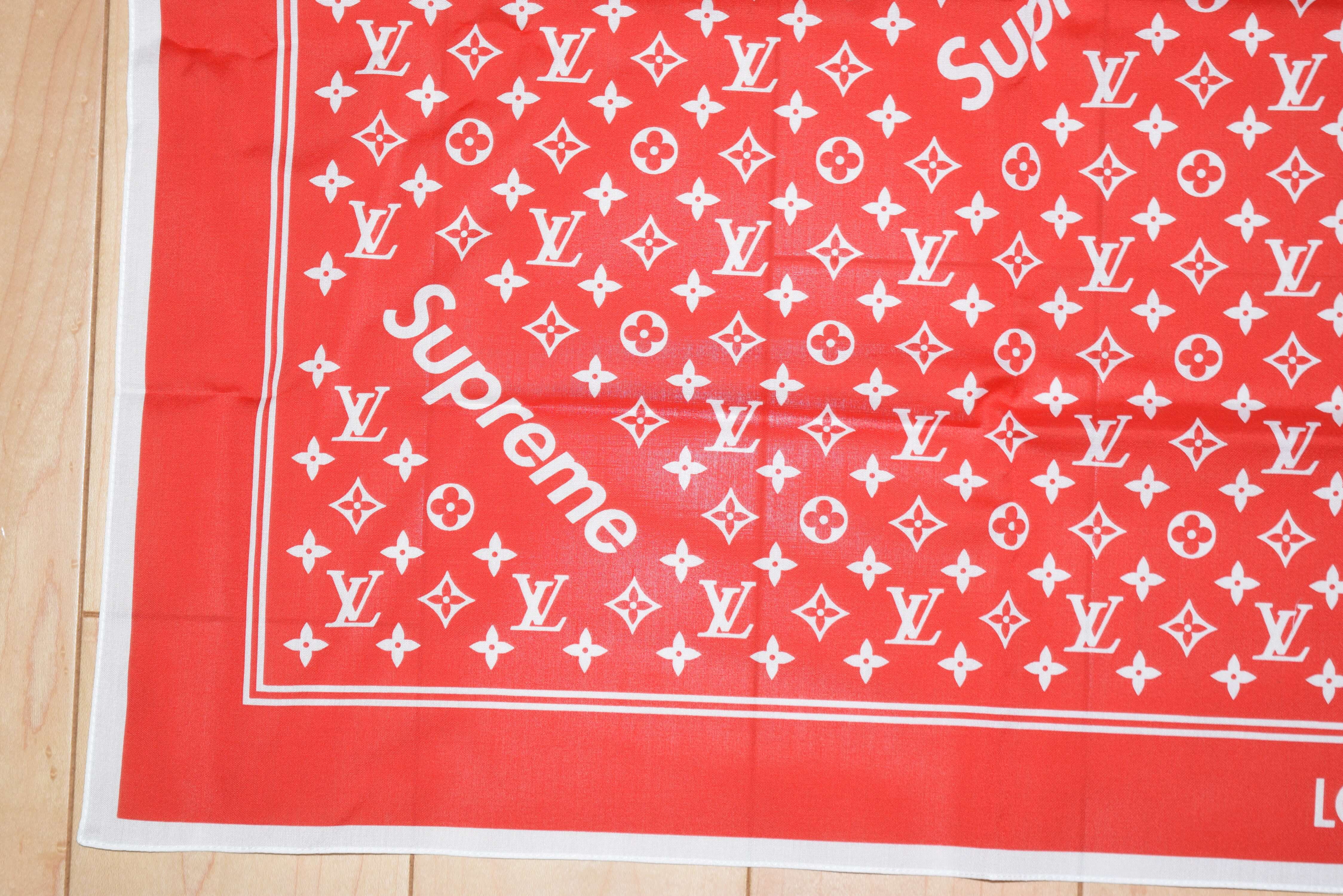Supreme X Louis Vuitton Monogram Blanket Red - Just Me and Supreme