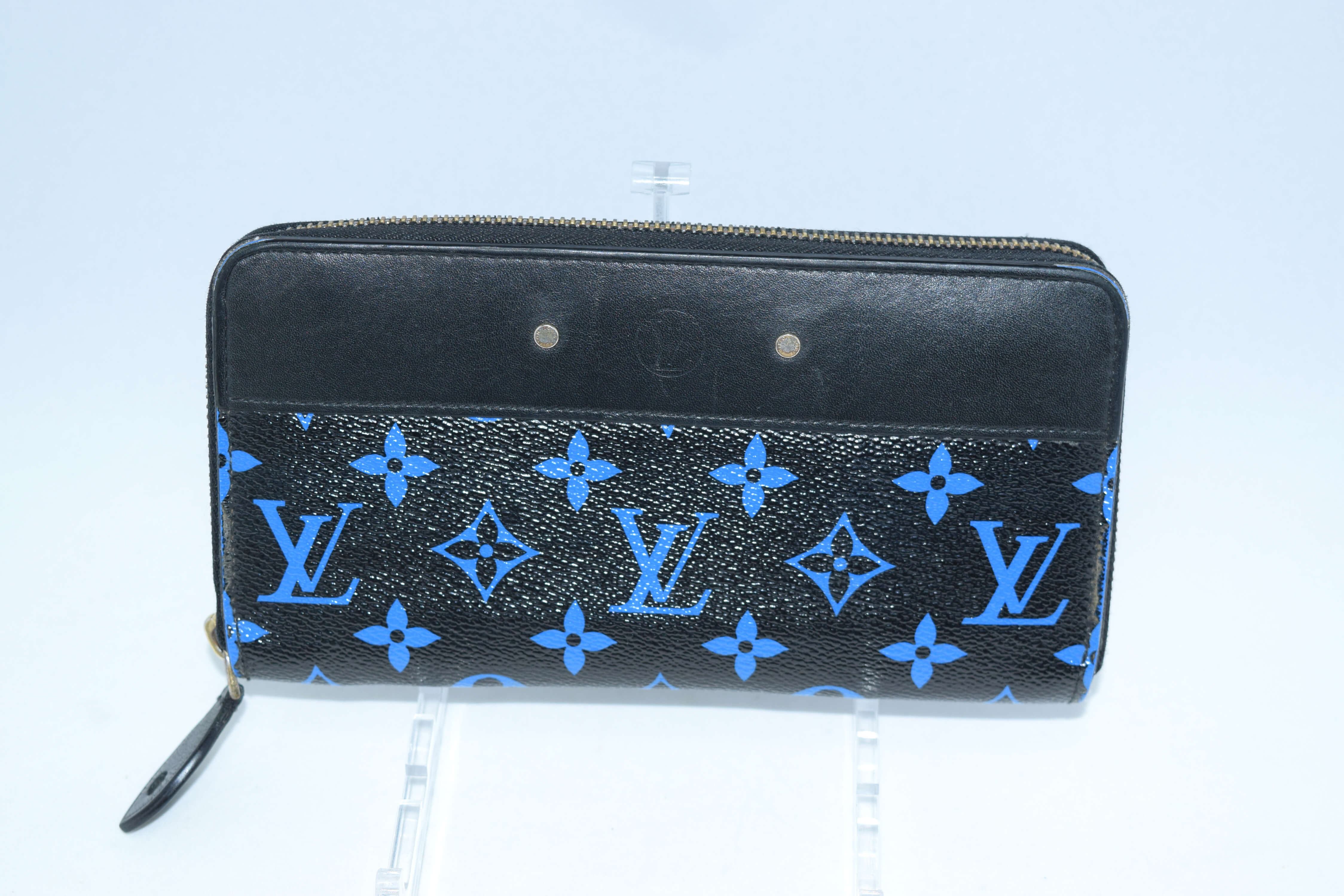 Louis Vuitton Digit Bleu Zippy Wallet Blue Black M67235 Monogram 2016 SS – art Japan Export