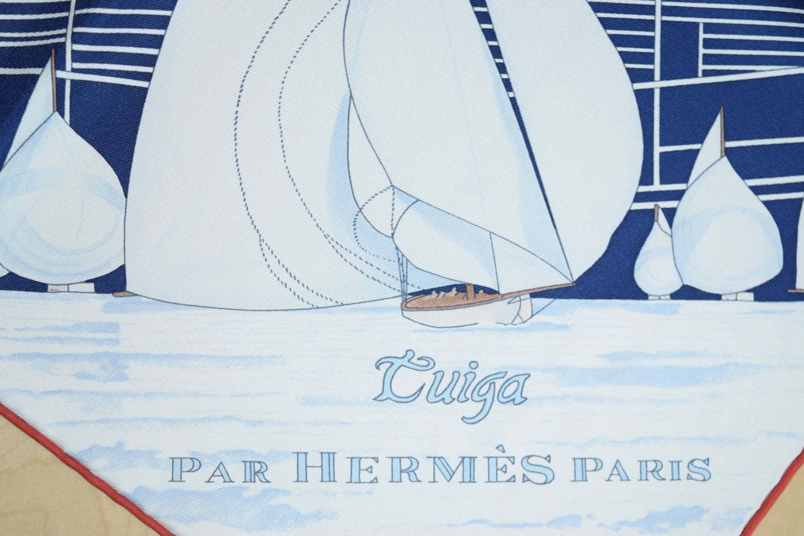 HERMÈS Blue Mors et Gourmettes Silk Scarf - The Purse Ladies