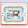 Hermes Change tray Reindeer Porcelain Ashtray Deer