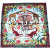 Hermes Scarf La Marche du Zambeze Silk 90 cm Elephant animal Carre 35" RA35