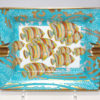 Hermes Change Tray Fish sea porcelain Ashtray Green blue VIDE POCHE