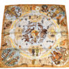 Hermes Scarf Les Mythologies Des Hommes Rouges 90 cm Silk Carre Kermit Oliver 36