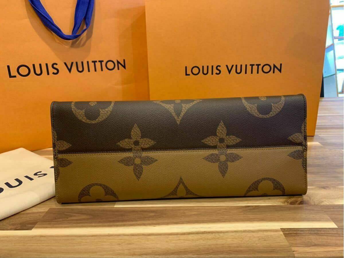 M44571 Louis Vuitton 2019 Giant/Mini Monogram canvas Onthego Tote Bag-Creme
