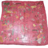 Hermes Shawl Les Confessions 140 cm Chiffon Silk mousseline pink 56" Scarf 412