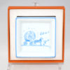 Hermes Mini Ashtray Horse Carriage 2001 blue earth change tray