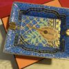 Hermes Change tray Lute porcelain Ashtray blue guitar dinnerware vintage