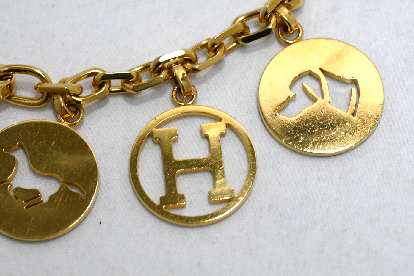 Hermes Gold Breloque Olga Bag Charm Amulette Cadena berloque 0481