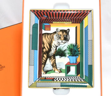 Hermes Change tray Royal Tiger pink porcelain Ashtray plate tableware – art  Japan Export