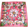 Hermes Scarf Kachina by Kermit Oliver 90 cm Silk native pink Carre 0352
