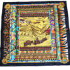 Hermes Scarf La Femme aux Semelles de Vent Silk 90 cm black Carre wind ship 35"