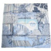 Hermes Scarf Acte III Scene I La Clairiere 90 cm silk light blue Carre sun NWT