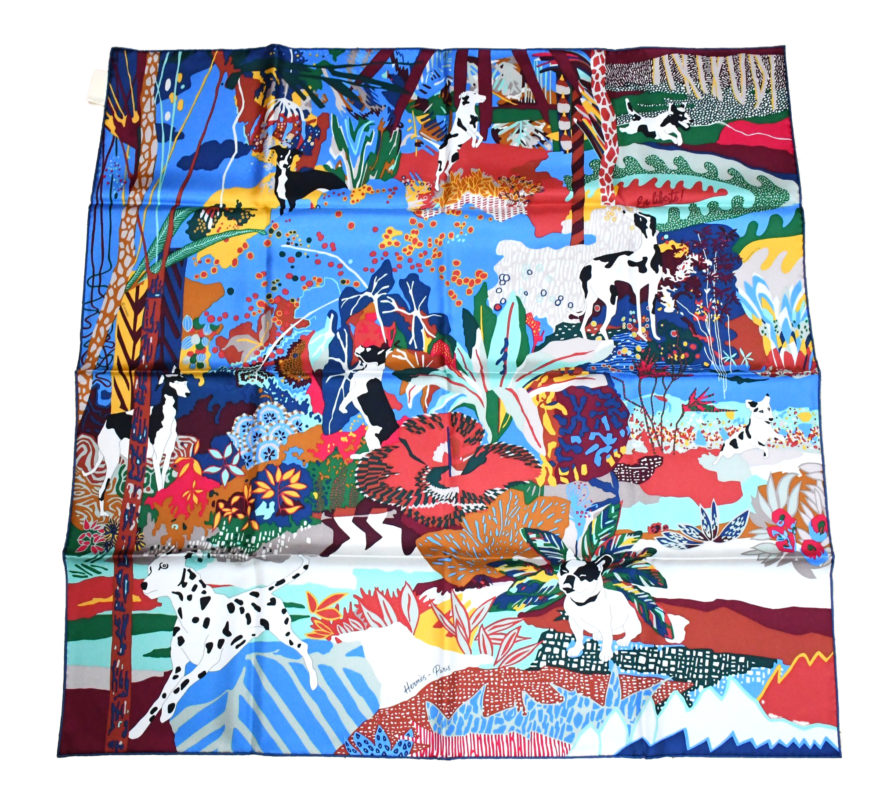 hermes dog scarf