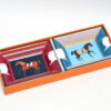 Hermes Mini Ashtray Set of 2 Horse red blue porcelain Change tray 621