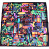 Hermes Scarf Modernisme tropical 90 cm silk black modernism Carre 35"