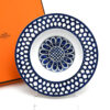 Hermes Bleus d'Ailleurs Soup Plate porcelain pasta 21 cm 055