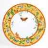 Hermes La Siesta Dinner Plate 27 cm porcelain yellow flower 10.6" M280