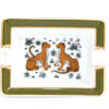 Hermes Mini Ashtray Cheetah change tray green animal plate porcelain