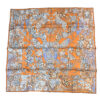 Hermes Scarf La Legende de la Foret 90 cm orange forest deer animal Carre 35"