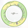 Hermes Africa Dinner Plate 27 cm porcelain green animal cheetah run 10.75" Y073