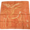 Hermes Scarf Le Pegase d'Hermes 90 cm silk orange Carre Pegasus horse 35"